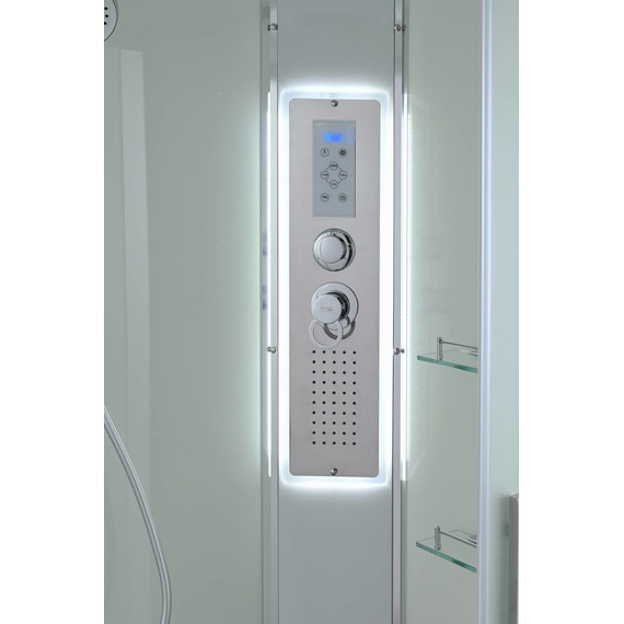 Гидробокс Avacan 120x80 см EM5812RLED, хром/матовое (безсиликоновая сборка) - фото 11