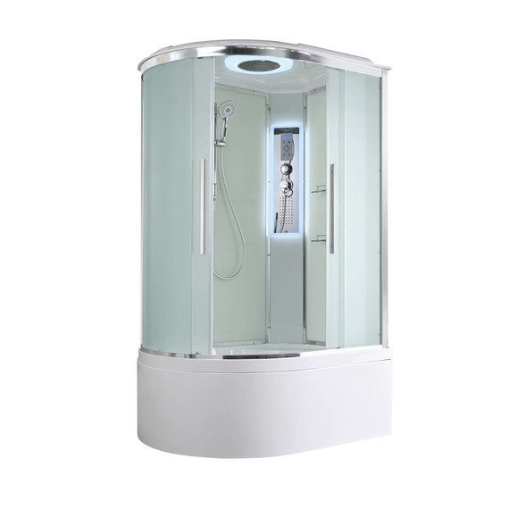 Гидробокс Avacan 120x80 см EM5812RLED, хром/матовое (безсиликоновая сборка) - фото 