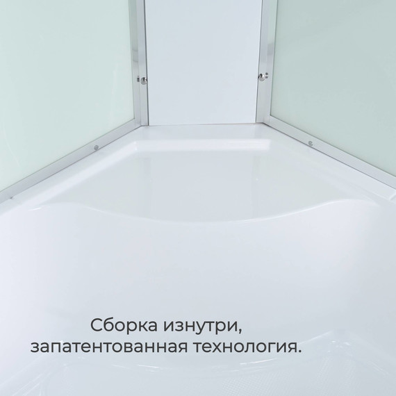 Душевая кабина Avacan 120x80 см EM5812RN, хром/матовое (безсиликоновая сборка) - фото 5