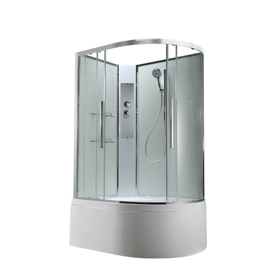 Душевая кабина Avacan 120x90 см EM5912LNT, хром/прозрачное (безсиликоновая сборка) - фото 