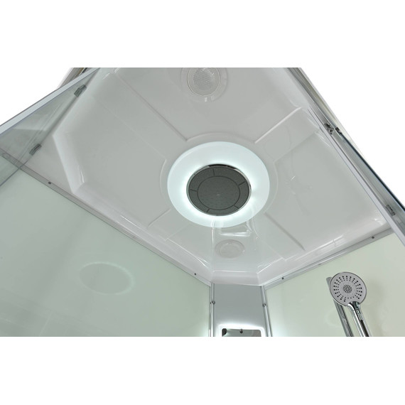 Гидробокс Avacan 110x90 см K2011LED, хром/прозрачное (безсиликоновая сборка) - фото 14