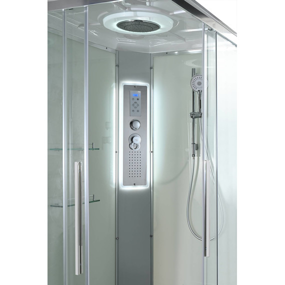 Гидробокс Avacan 110x90 см K2011LED, хром/прозрачное (безсиликоновая сборка) - фото 15