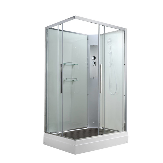 Душевая кабина Avacan 110x90 см K2011N, хром/прозрачное (безсиликоновая сборка) - фото 3