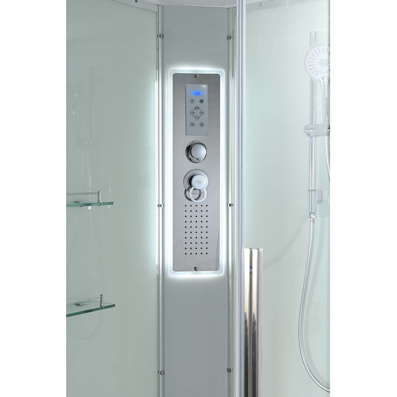 Гидробокс Avacan 120x90 см K2012LED, хром/прозрачное (безсиликоновая сборка) - фото 12