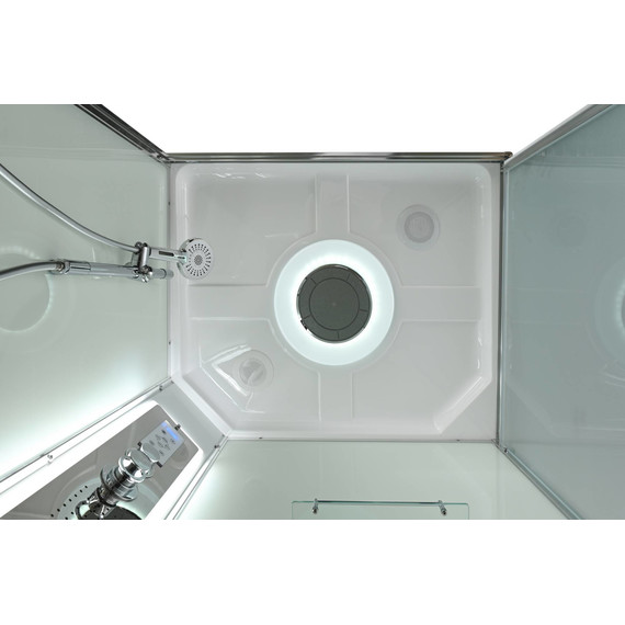 Гидробокс Avacan 110x90 см KD2911LED, хром/матовое (безсиликоновая сборка) - фото 14