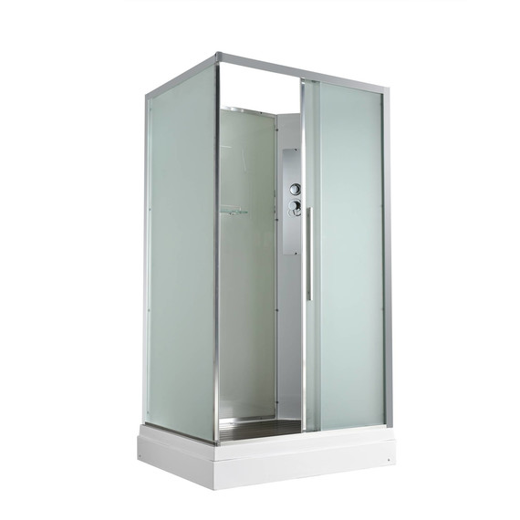 Душевая кабина Avacan 120x90 см KD2912N, хром/матовое (безсиликоновая сборка) - фото 