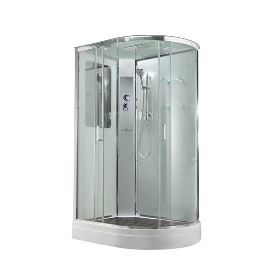 Душевая кабина Avacan 120x80 см A2812L, хром/прозрачное (безсиликоновая сборка) - фото 