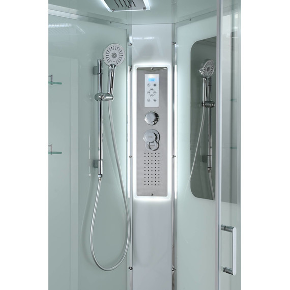 Гидробокс Avacan 120x80 см A2812RLED, хром/прозрачное (безсиликоновая сборка) - фото 12