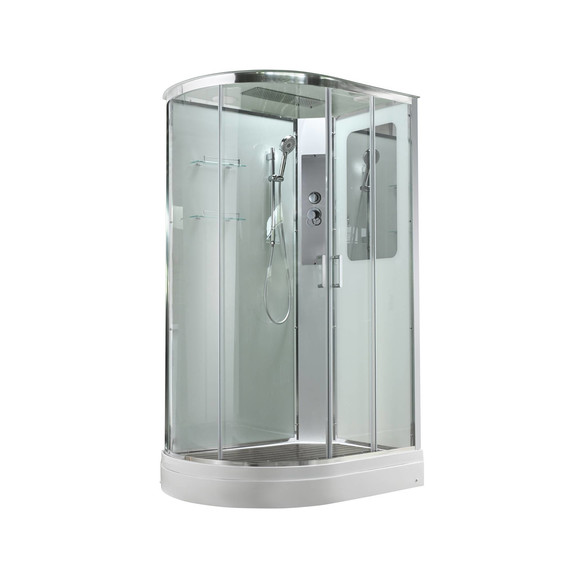 Душевая кабина Avacan 120x80 см A2812R, хром/прозрачное (безсиликоновая сборка) - фото 3