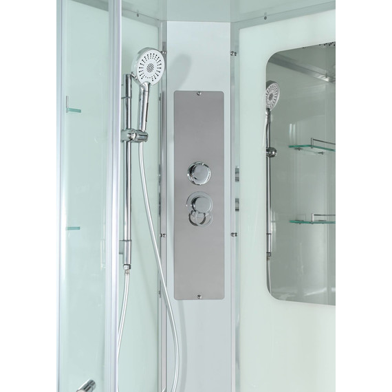 Душевая кабина Avacan 120x80 см A2812R, хром/прозрачное (безсиликоновая сборка) - фото 11