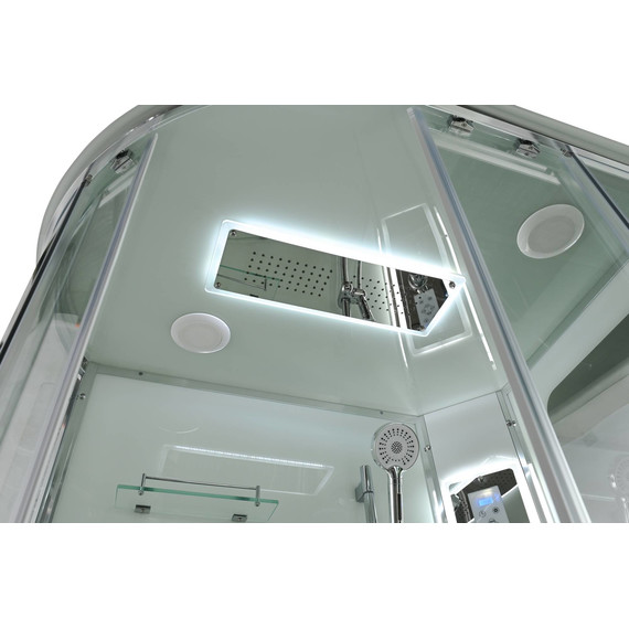 Гидробокс Avacan 120x90 см A2912RLED, хром/прозрачное (безсиликоновая сборка) - фото 13