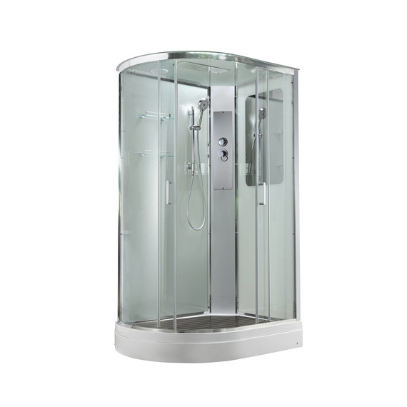Душевая кабина Avacan 120x90 см A2912R, хром/прозрачное (безсиликоновая сборка) - фото 