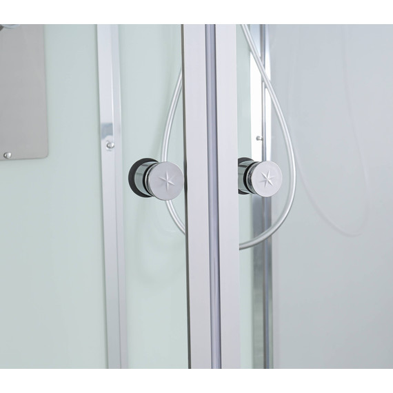 Душевая кабина Avacan 100x100 см V2010, хром/прозрачное (безсиликоновая сборка) - фото 10
