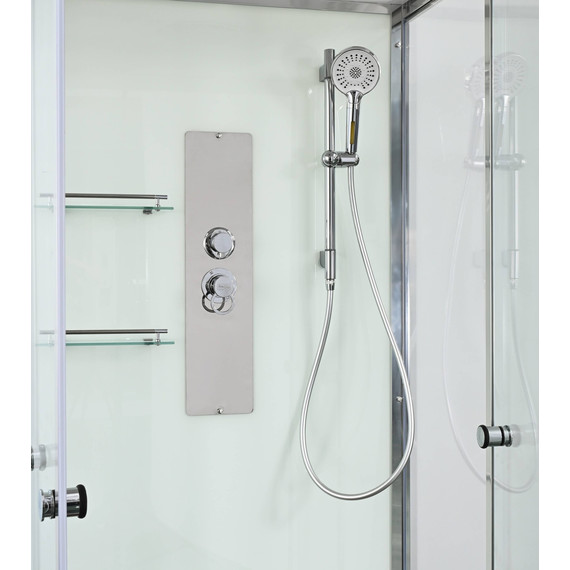 Душевая кабина Avacan 90x90 см V2090N, хром/прозрачное (безсиликоновая сборка) - фото 13