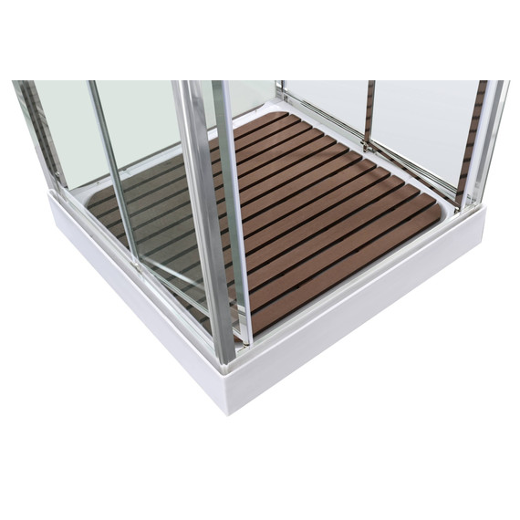 Душевая кабина Avacan 90x90 см V2090N, хром/прозрачное (безсиликоновая сборка) - фото 11