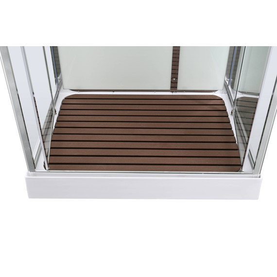 Гидробокс Avacan 100x80 см V2810LED, хром/прозрачное (безсиликоновая сборка) - фото 11