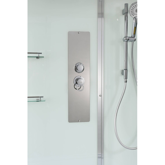 Душевая кабина Avacan 100x80 см V2810N, хром/прозрачное (безсиликоновая сборка) - фото 6