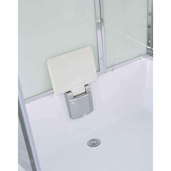 Гидробокс Avacan 120x90 см V5012LED, хром/прозрачное (безсиликоновая сборка) - фото 7