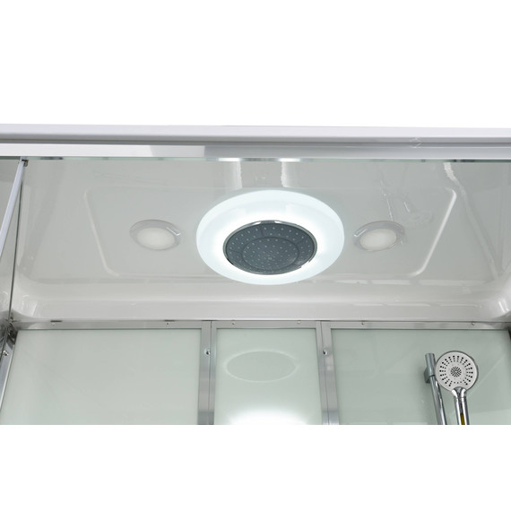 Гидробокс Avacan 150x85 см V5015LED, хром/прозрачное (безсиликоновая сборка) - фото 17