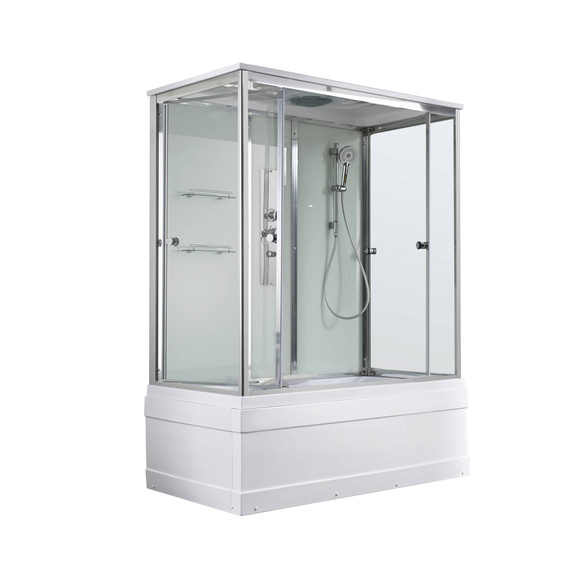 Душевая кабина Avacan 150x85 см V5015, хром/прозрачное (безсиликоновая сборка) - фото 3