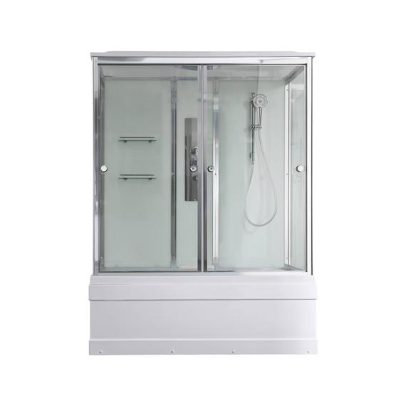 Душевая кабина Avacan 150x85 см V5015, хром/прозрачное (безсиликоновая сборка) - фото 9