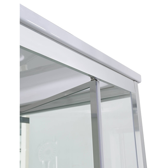 Гидробокс Avacan 160x85 см V5016LED, хром/прозрачное (безсиликоновая сборка) - фото 11