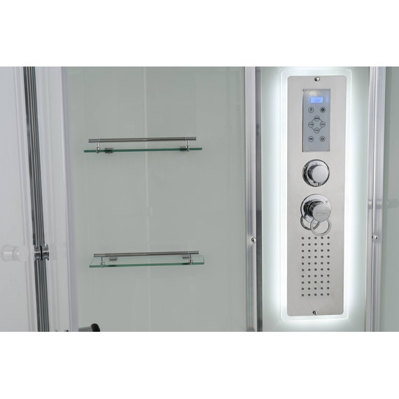 Гидробокс Avacan 170x90 см V5017LED, хром/прозрачное (безсиликоновая сборка) - фото 20