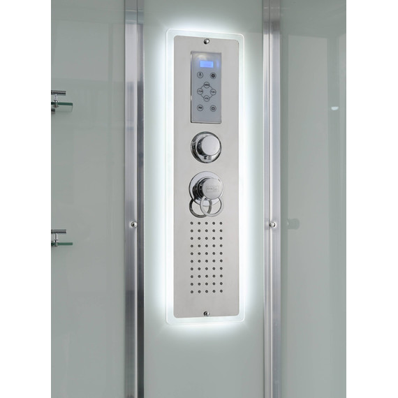 Гидробокс Avacan 170x90 см V5017LED, хром/прозрачное (безсиликоновая сборка) - фото 21