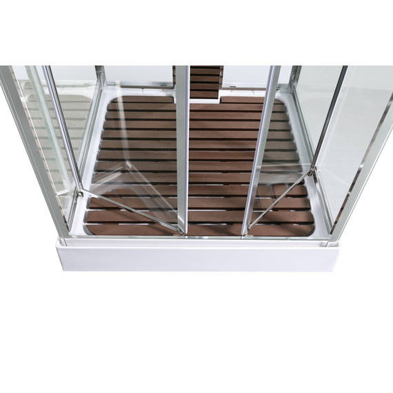 Душевая кабина Avacan 100x100 см Z1910, хром/прозрачное (безсиликоновая сборка) - фото 17