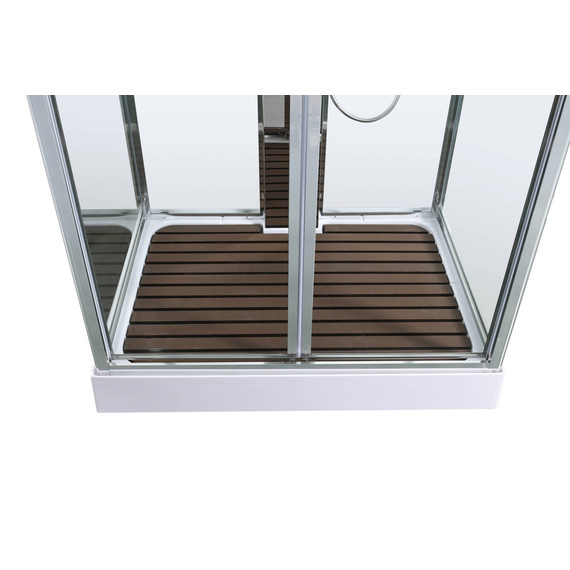 Гидробокс Avacan 110x90 см Z1911LED, хром/прозрачное (безсиликоновая сборка) - фото 14