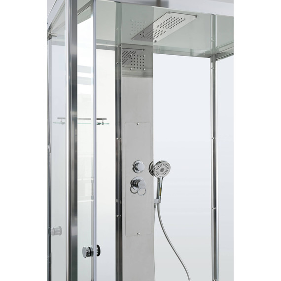 Душевая кабина Avacan 120x90 см Z1912, хром/прозрачное (безсиликоновая сборка) - фото 14