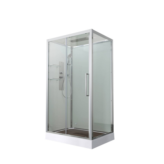 Душевая кабина Avacan 120x90 см Z2912, хром/прозрачное (безсиликоновая сборка) - фото 