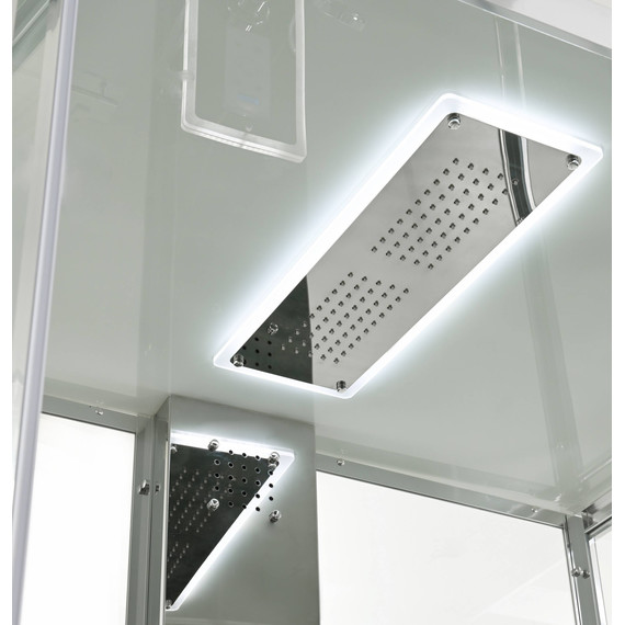 Гидробокс Avacan 120x90 см Z1912LED, хром/прозрачное (безсиликоновая сборка) - фото 12