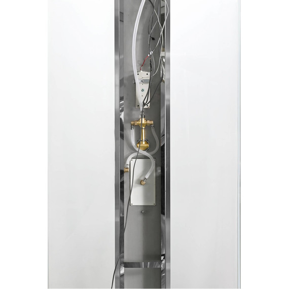 Гидробокс Avacan 100x100 см Z1910LED, хром/прозрачное (безсиликоновая сборка) - фото 11