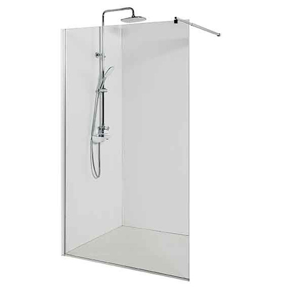 Душевая перегородка Avacan 120 см MC120 стекло (8 мм) с кронштейном в комплекте, хром/прозрачное - фото 3
