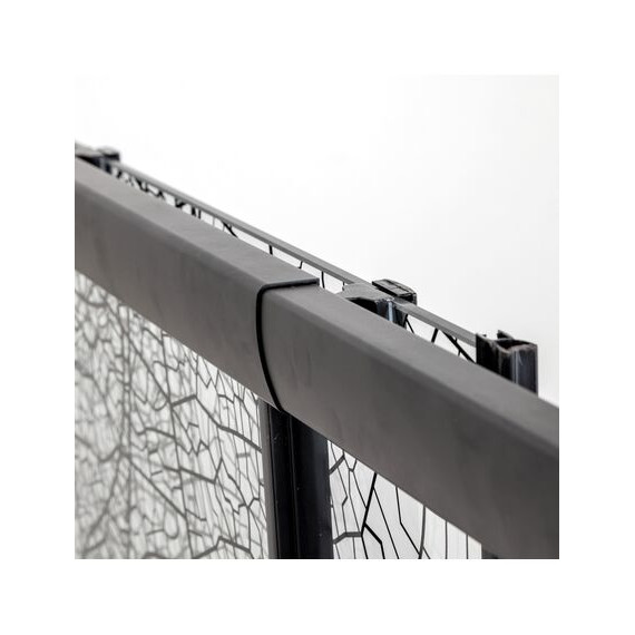 Душевая дверь Avacan (170-190) см FB2-170, чёрный/узор - фото 10