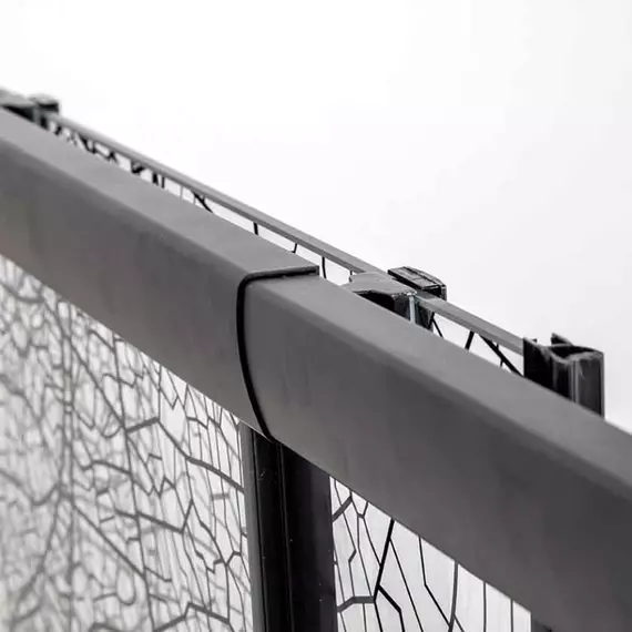 Душевое ограждение Avacan (170-190)х80 см FB2-170-SB80, чёрный/узор - фото 12