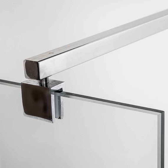 Душевая перегородка Avacan 110 см MC110 стекло (8 мм) с кронштейном в комплекте, хром/прозрачное - фото 8