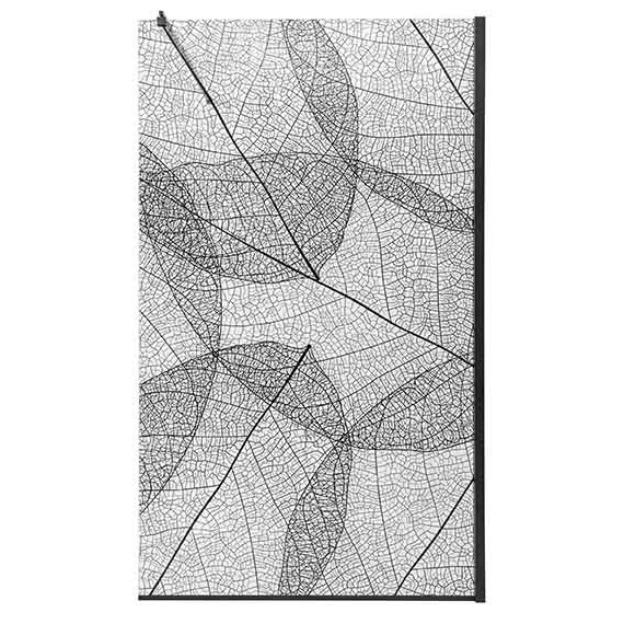 Душевая перегородка Avacan 110 см MB100 стекло (8 мм) с кронштейном в комплекте, чёрный/узор - фото 5