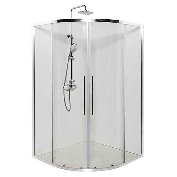 Душевое ограждение Avacan 120х120 см HC120, хром/прозрачное - фото 3
