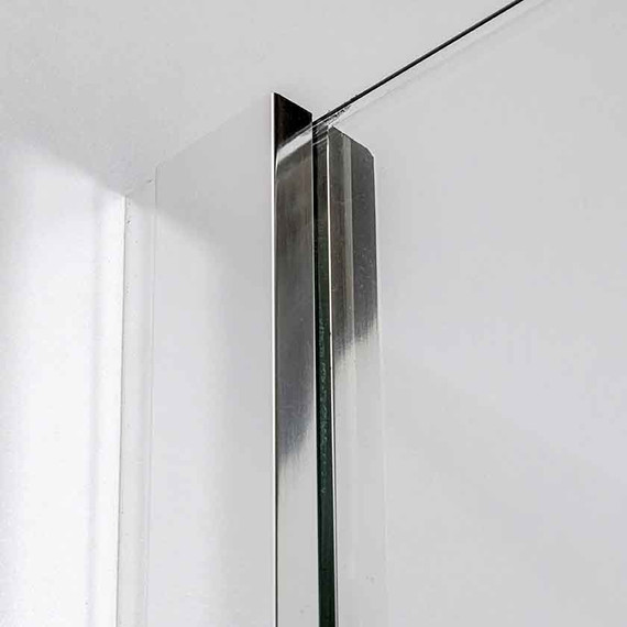 Душевая перегородка Avacan 110 см LC110 стекло (8 мм) с кронштейном в комплекте, хром/узор - фото 5