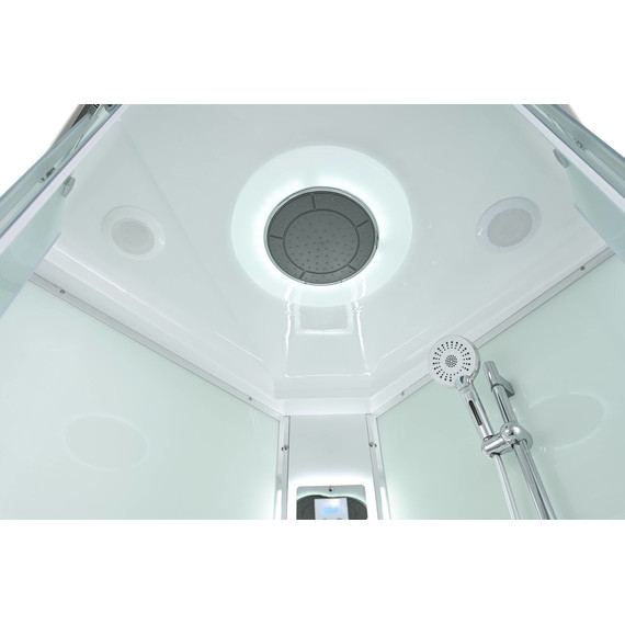 Душевая кабина Avacan 110x110 см EM3011LEDnew, хром/матовое (безсиликоновая сборка) - фото 9