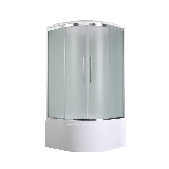 Душевая кабина Avacan 110x110 см EM5011LEDnew, хром/матовое (безсиликоновая сборка) - фото 2