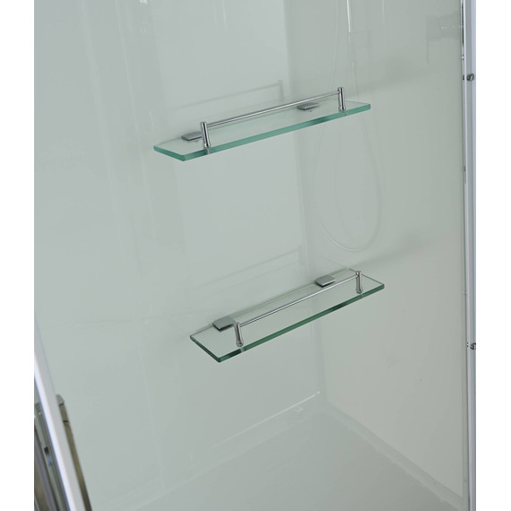 Душевая кабина Avacan 100x100 см K2010, хром/прозрачное (безсиликоновая сборка) - фото 8