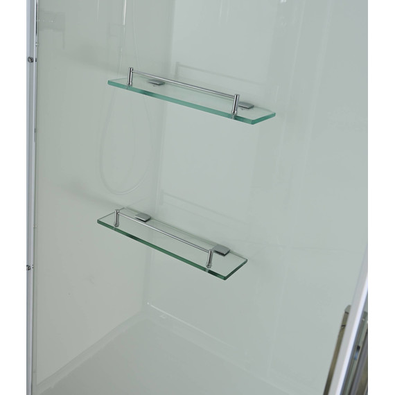 Душевая кабина Avacan 80x80 см K2080N, хром/прозрачное (безсиликоновая сборка) - фото 7