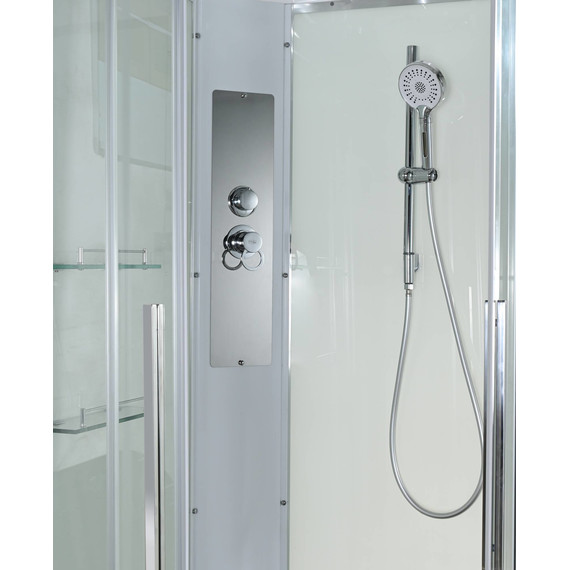 Душевая кабина Avacan 90x90 см K2090N, хром/прозрачное (безсиликоновая сборка) - фото 7