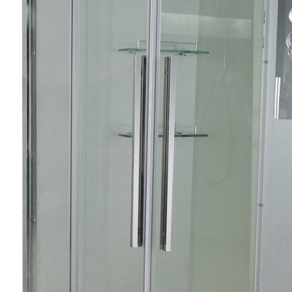 Душевая кабина Avacan 90x90 см K2090N, хром/прозрачное (безсиликоновая сборка) - фото 10