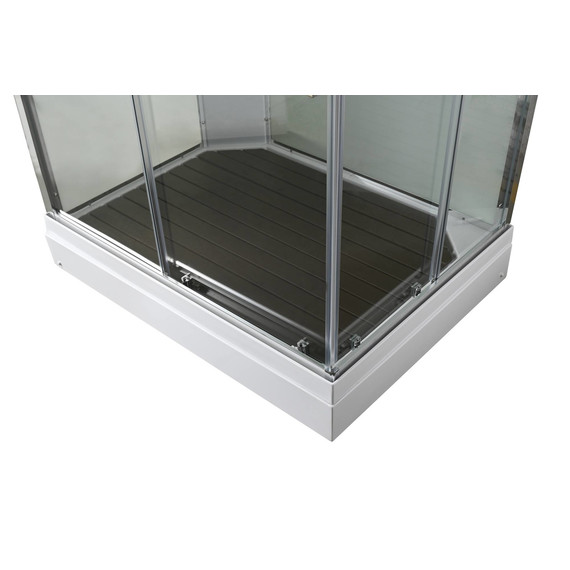 Душевая кабина Avacan 100x80 см K2810N, хром/прозрачное (безсиликоновая сборка) - фото 9