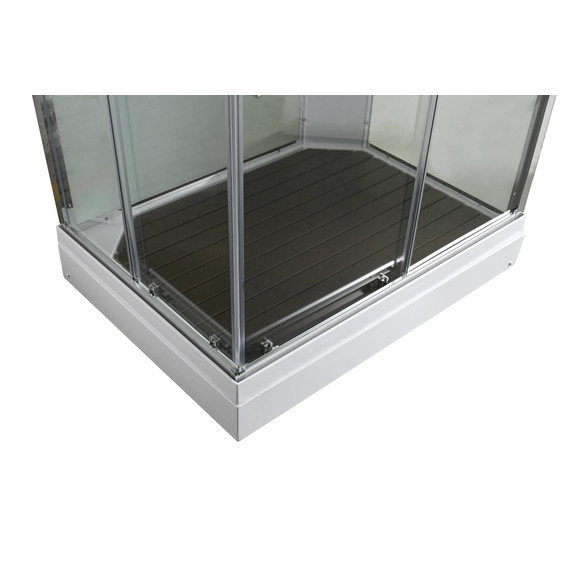 Душевая кабина Avacan 100x80 см K2810, хром/прозрачное (безсиликоновая сборка) - фото 11