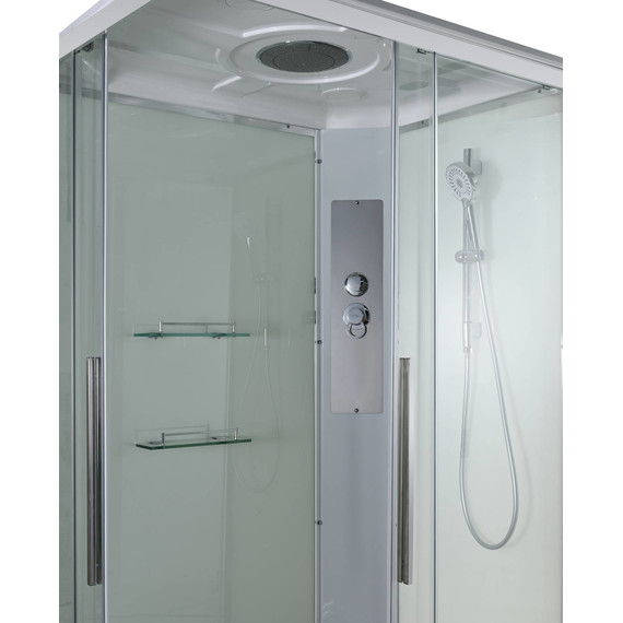 Душевая кабина Avacan 100x80 см K2810, хром/прозрачное (безсиликоновая сборка) - фото 12